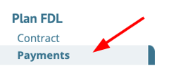 payments option in menu
