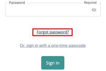 forgot password link